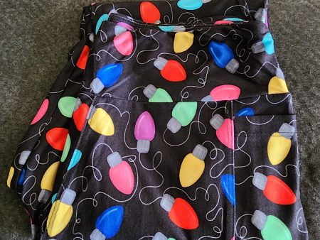 *Charlies Project Christmas Lights Holiday Leggings Discount