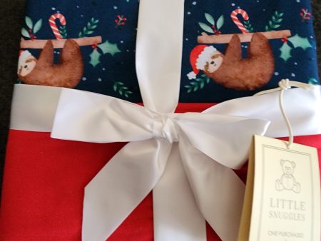 Charlies Project Sloth Christmas Baby Blanket Online Hot Sale