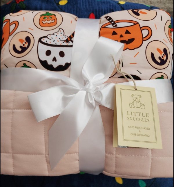 *Charlies Project Pumpkin Spice Latte Fall Quilted Baby Blanket Online