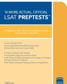 10 More Actual, Official LSAT PrepTests For Cheap