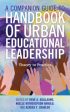 A Companion Guide to Handbook of Urban Educational Leadership Discount